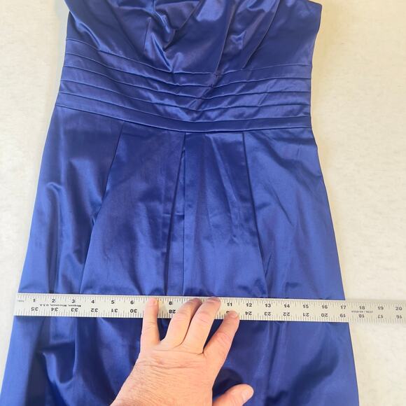 Shape FX Above the Knee Dress Woman Size 4 Royal Blue Ulimate Control Lining - Picture 10 of 16